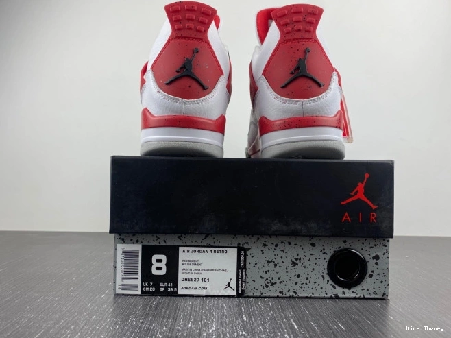 Kick Theory Red Cement 4 Air DH6927-161 Jordan 0708